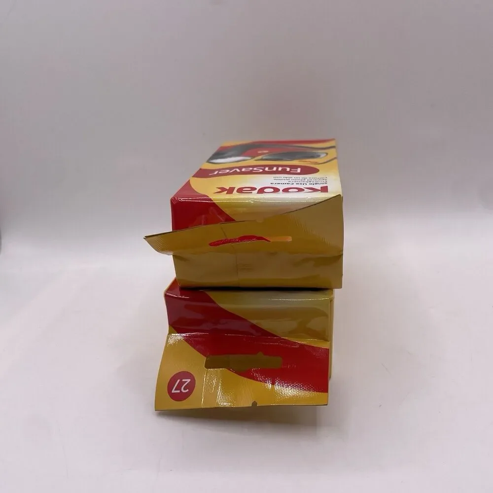 Kodak FunSaver 27 Single Use Camera Bundle Of Two Travel Manual Flash NEW